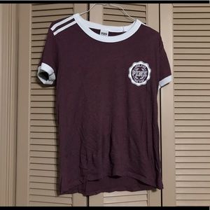 Maroon PINK T-Shirt